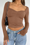 Sweetheart Neck Crop Tee *Multiple Color Options*