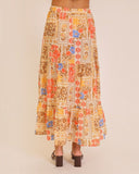 Sunset in Santorini Tiered Maxi Skirt