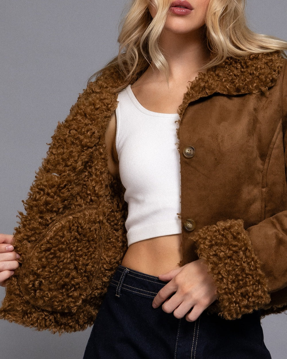 Penny Lane Faux Suede Jacket
