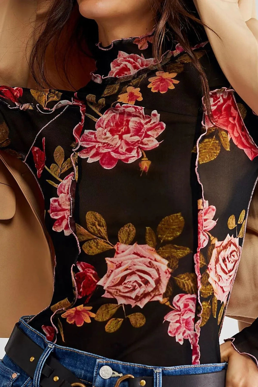 Floral Print Long Sleeve Top *Multiple Color Options*