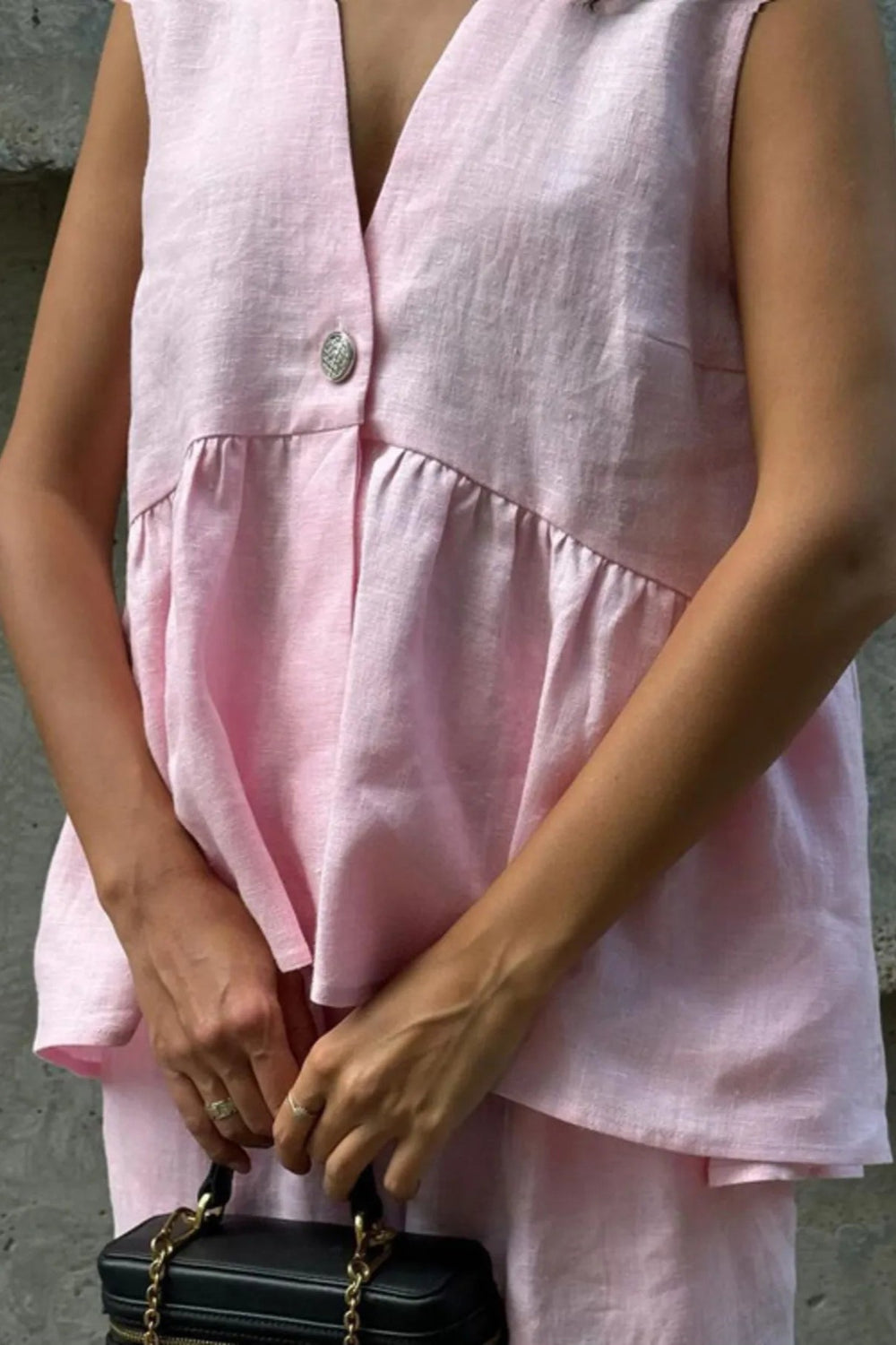 V-Neck Vest and Pants Set *Multiple Color Options*