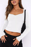 Sweetheart Neck Crop Tee *Multiple Color Options*