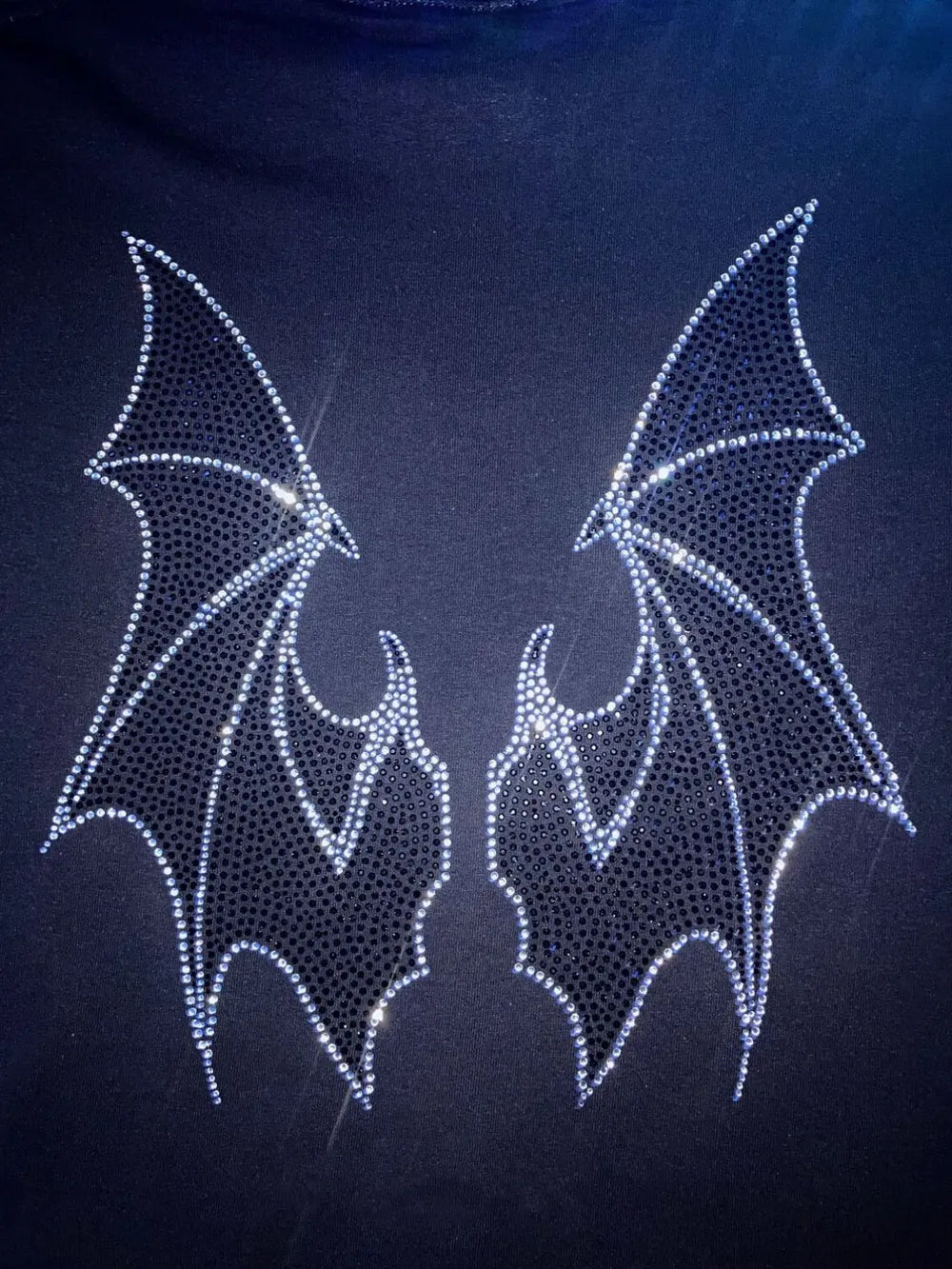 Rhinestone Bat Zip Up Hoodie *Multiple Color Options*