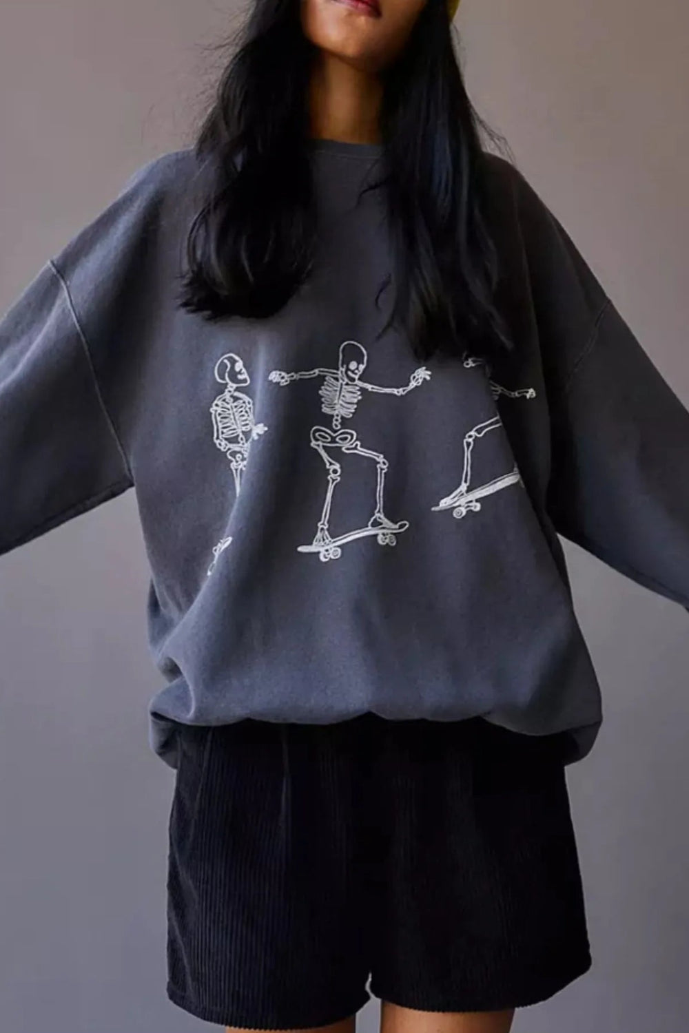 Skeleton Oversized Sweatshirt *Multiple Color Options*