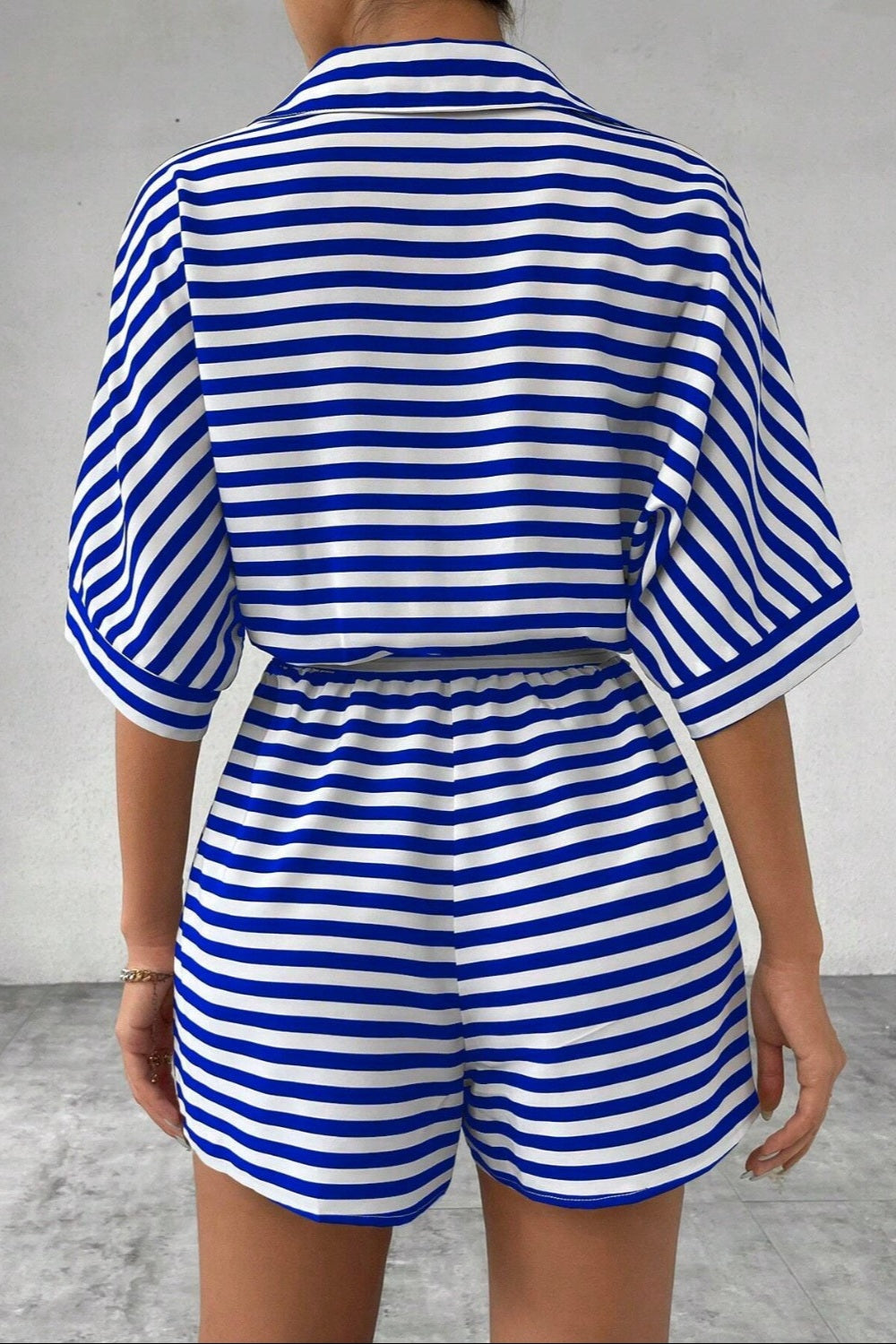 Tie Waist Striped Romper *Multiple Color Options*