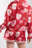 Lace Detail Heart Lounge Set *Multiple Color Options*