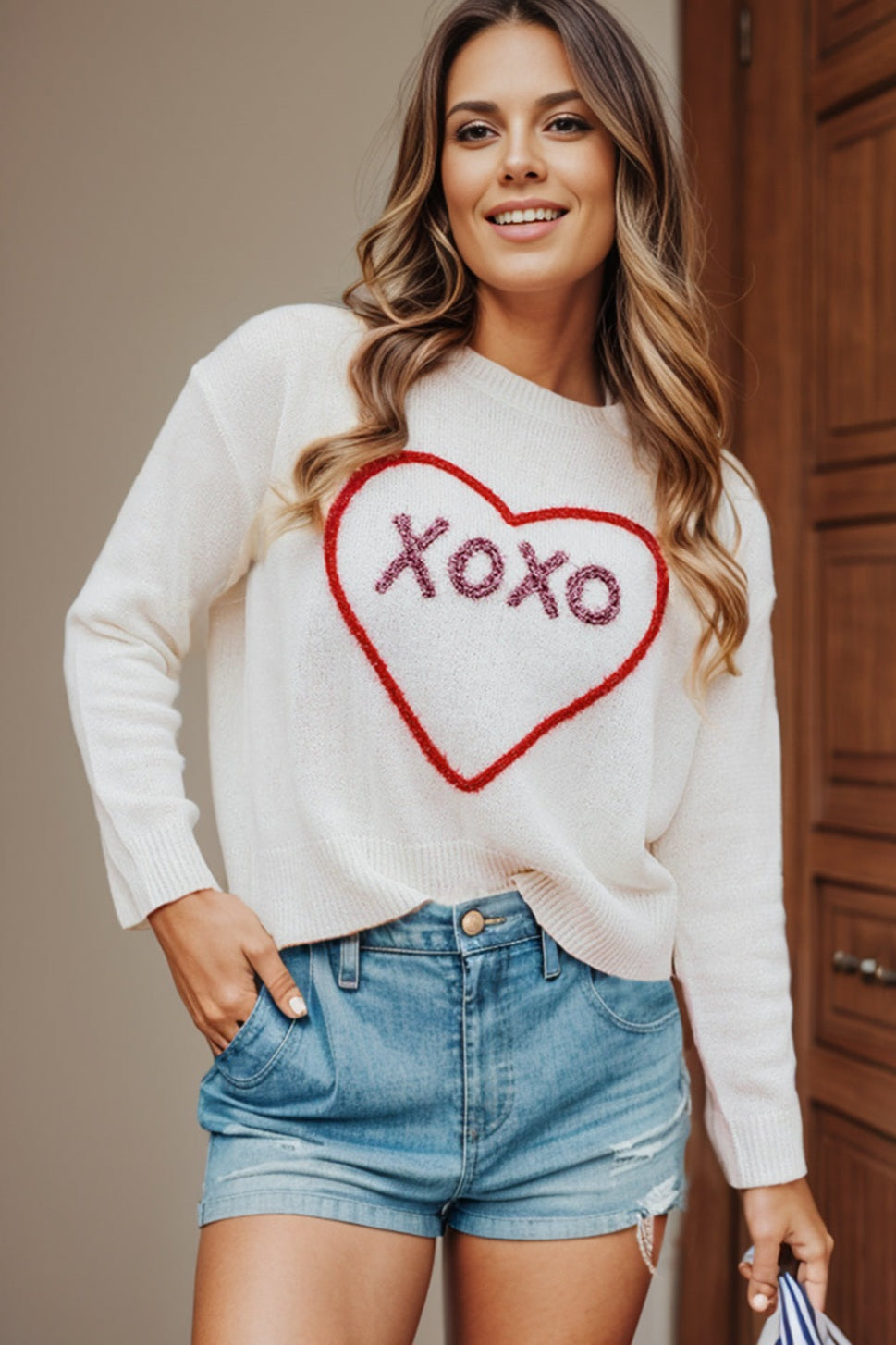 XOXO Round Neck Sweater *Multiple Color Options*