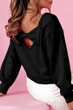 Bow Cutout Detail Sweater *Multiple Color Options*