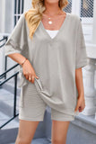 V-Neck Top and Shorts Set *Multiple Color Options*