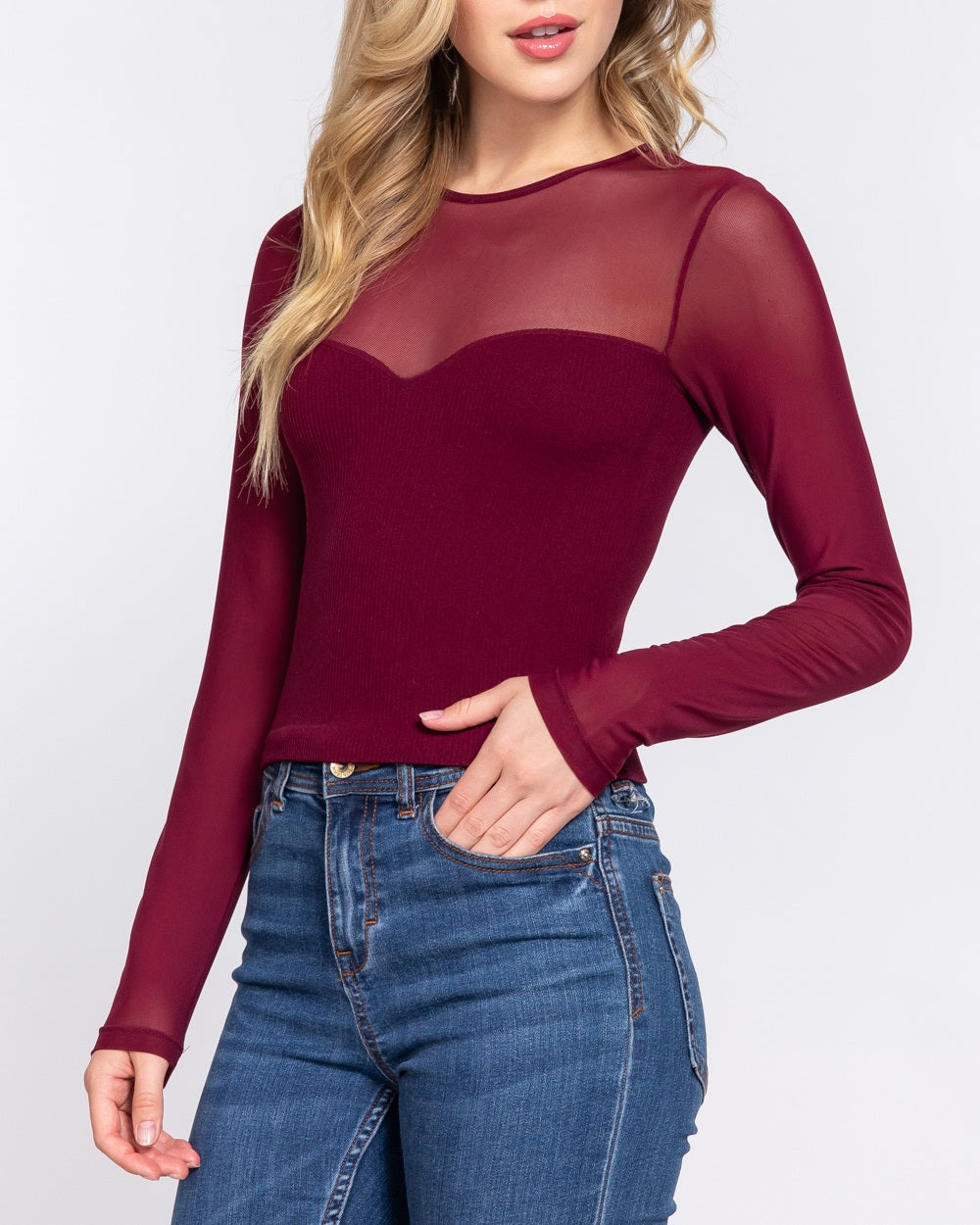 See Through You Long Sleeve Top