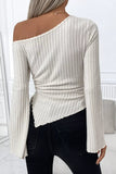 Ribbed Asymmetrical Hem Top *Multiple Color Options*