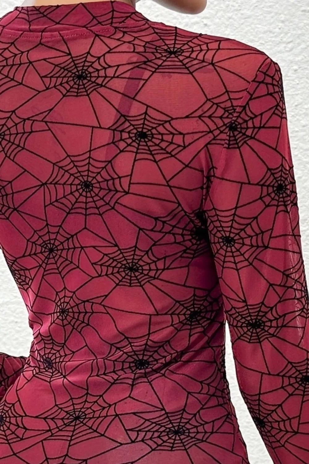 Spider Web Print Layering Top *Multiple Color Options*