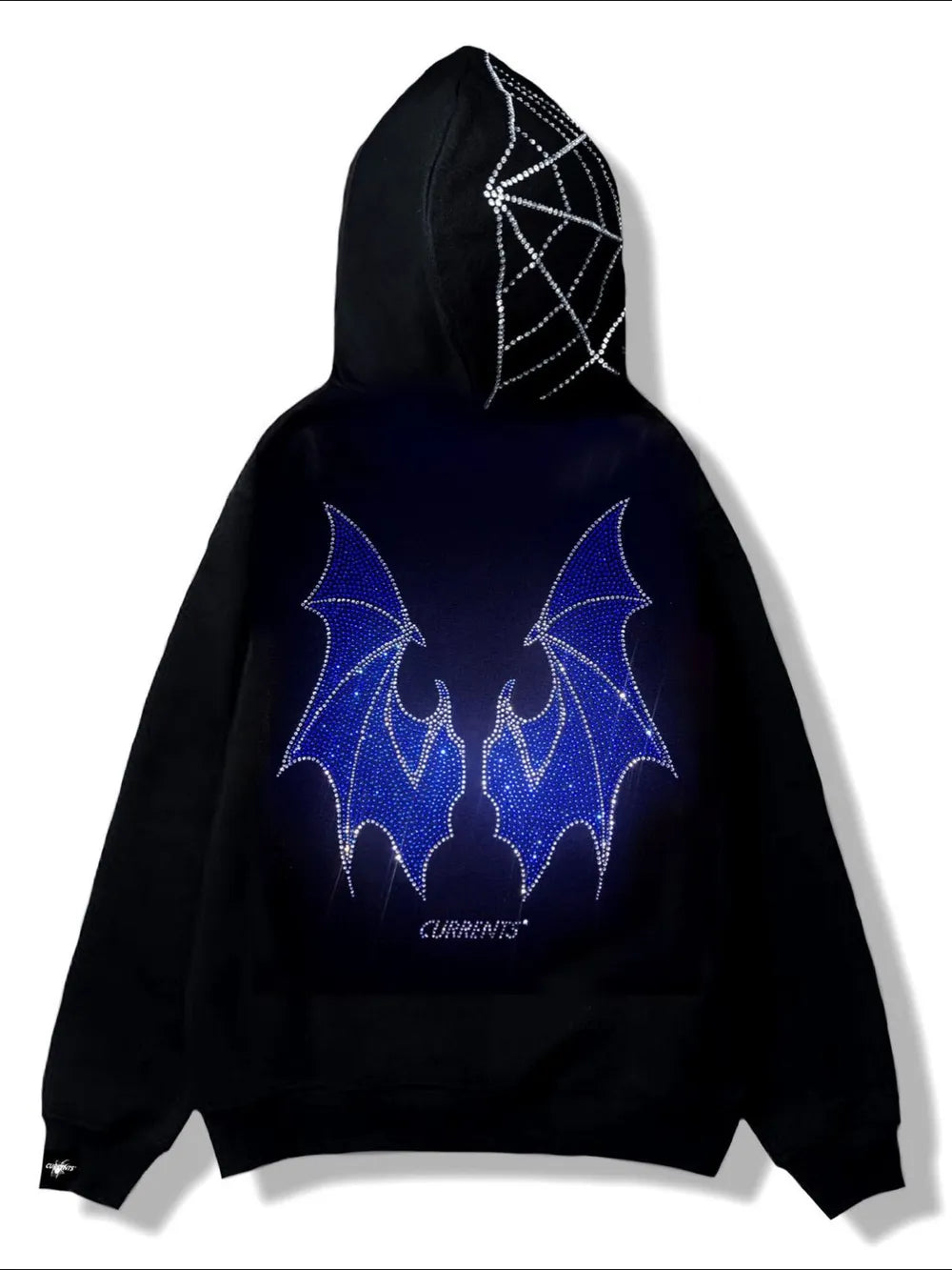 Rhinestone Bat Zip Up Hoodie *Multiple Color Options*