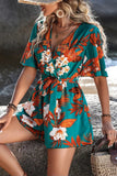 Printed Tie Waist Romper *Multiple Color Options*