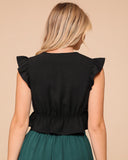 Midnight Breeze Airflow Tie-Front Top