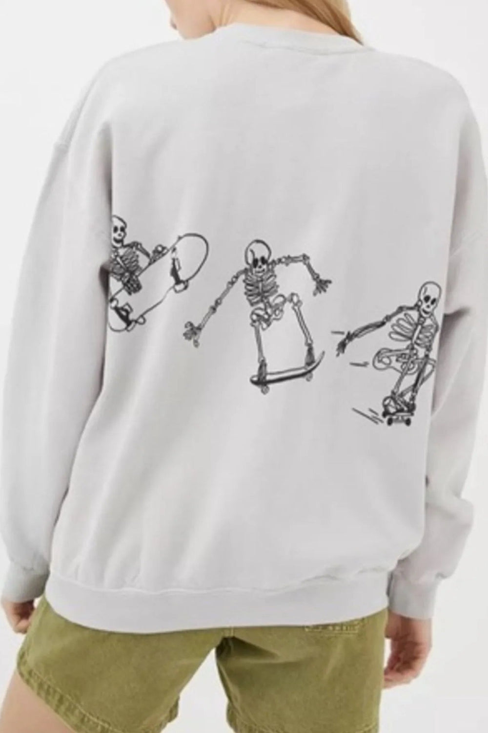 Skeleton Oversized Sweatshirt *Multiple Color Options*
