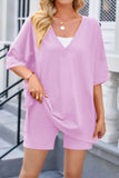 V-Neck Top and Shorts Set *Multiple Color Options*