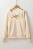 Bow Cutout Detail Sweater *Multiple Color Options*