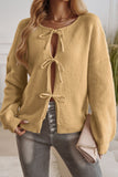 Tied Drop Shoulder Cardigan *Multiple Color Options*