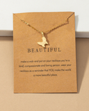 Be Beautiful Mini Butterfly Necklace