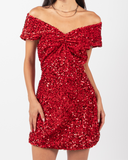 Meant For You Sequin Mini Dress