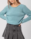 Lana Lace Up Sweater