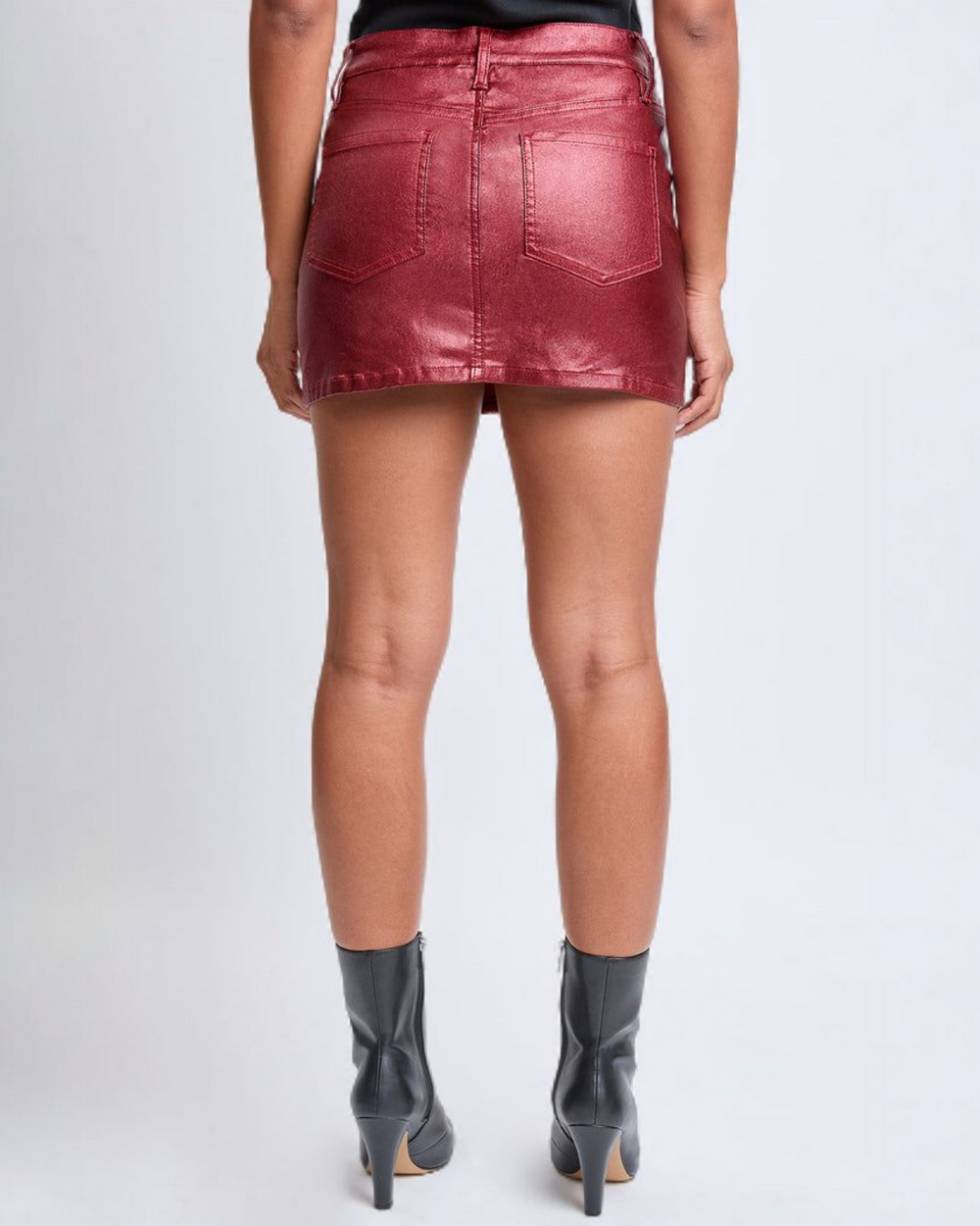Hyperstretch Metallic Mini Skirt