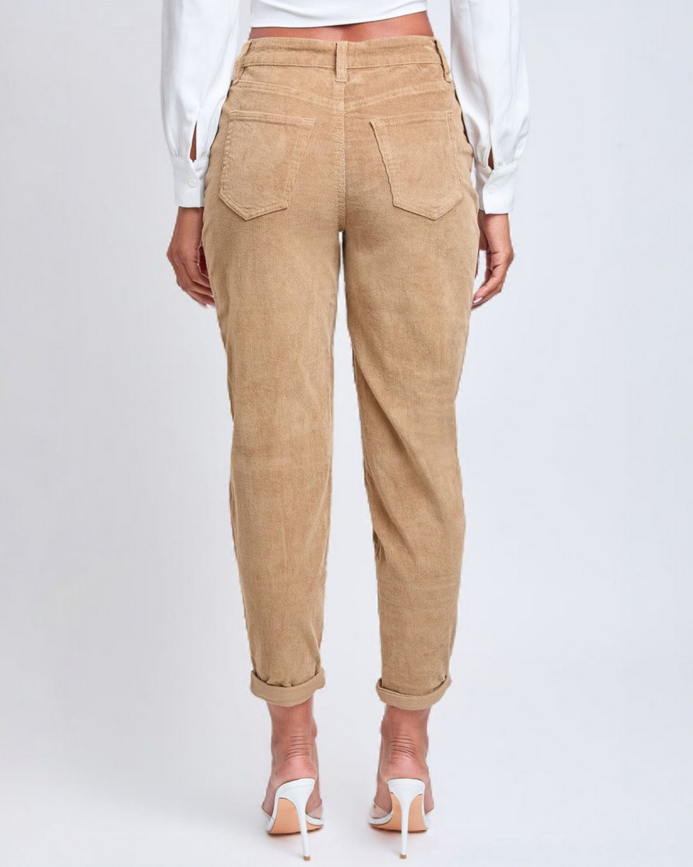 Corduroy High Rise Mom Fit Pants
