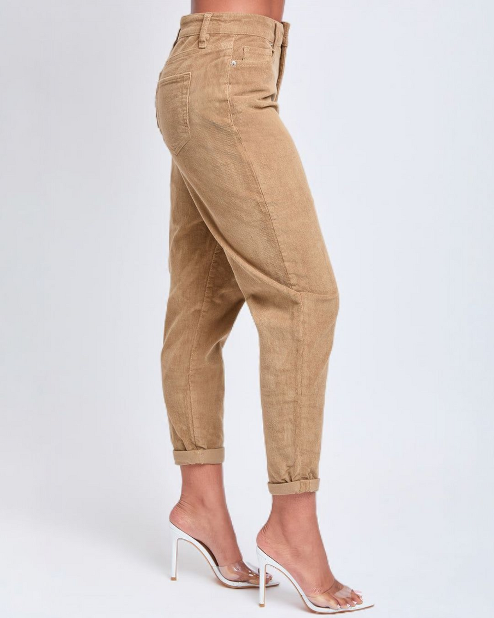 Corduroy High Rise Mom Fit Pants