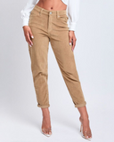 Corduroy High Rise Mom Fit Pants