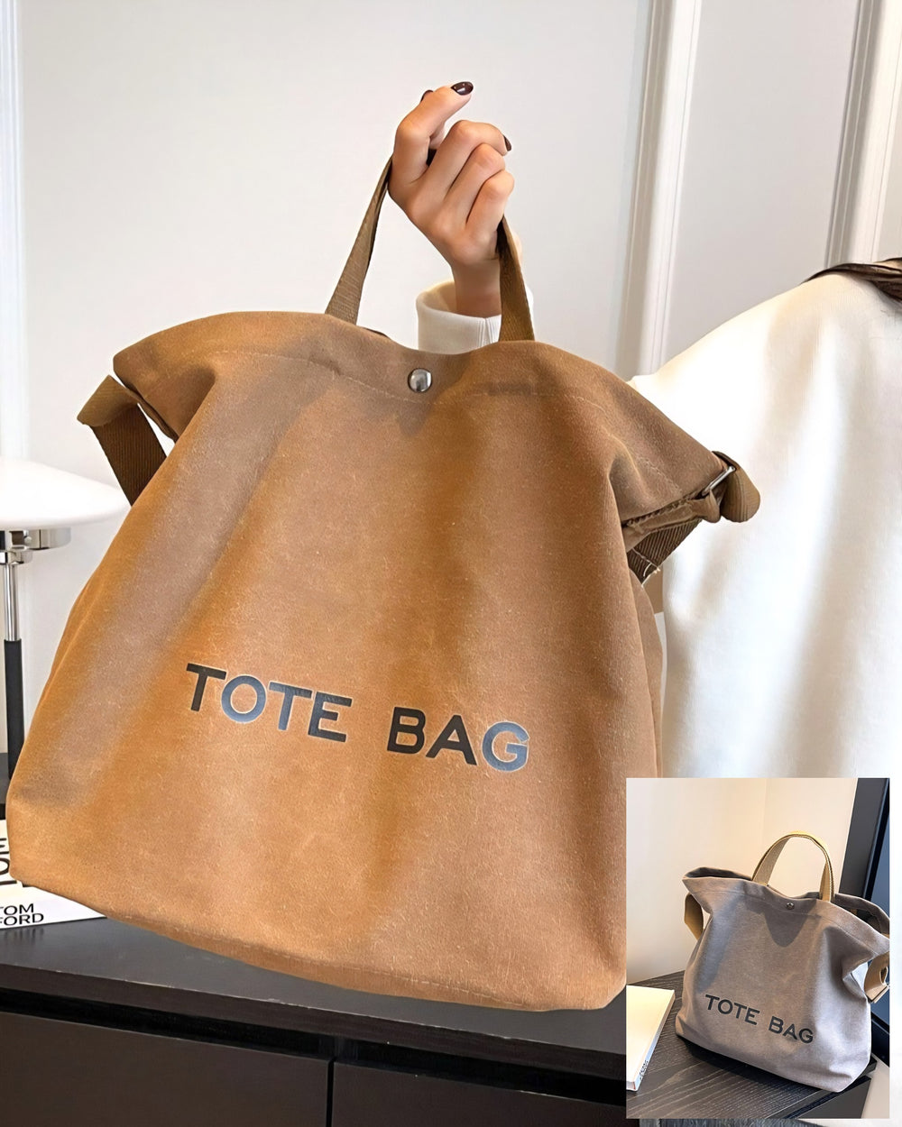 Minimalist Canvas Tote Bag