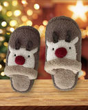 Cozy Rudolph Slippers