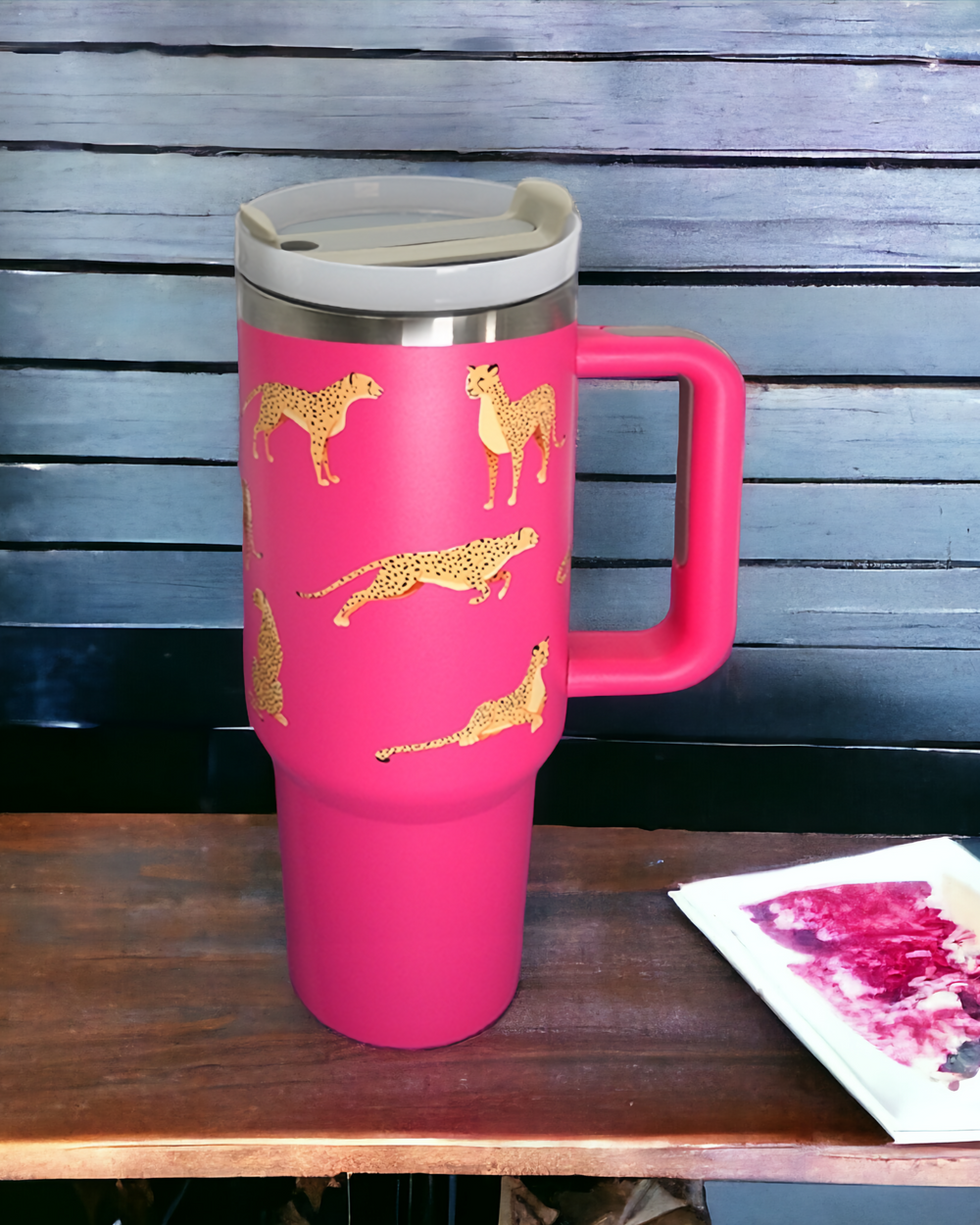 40oz Cheetah Love Stainless Steel Tumbler