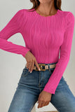 Textured Round Neck Top *Multiple Color Options*