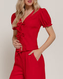 Lilly Tie Top and Pant Set