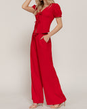Lilly Tie Top and Pant Set