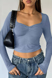 Sweetheart Neck Crop Tee *Multiple Color Options*