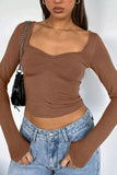 Sweetheart Neck Crop Tee *Multiple Color Options*