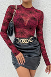 Spider Web Print Layering Top *Multiple Color Options*