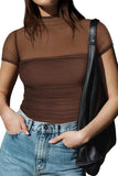 Mesh Short Sleeve Top *Multiple Color Options*