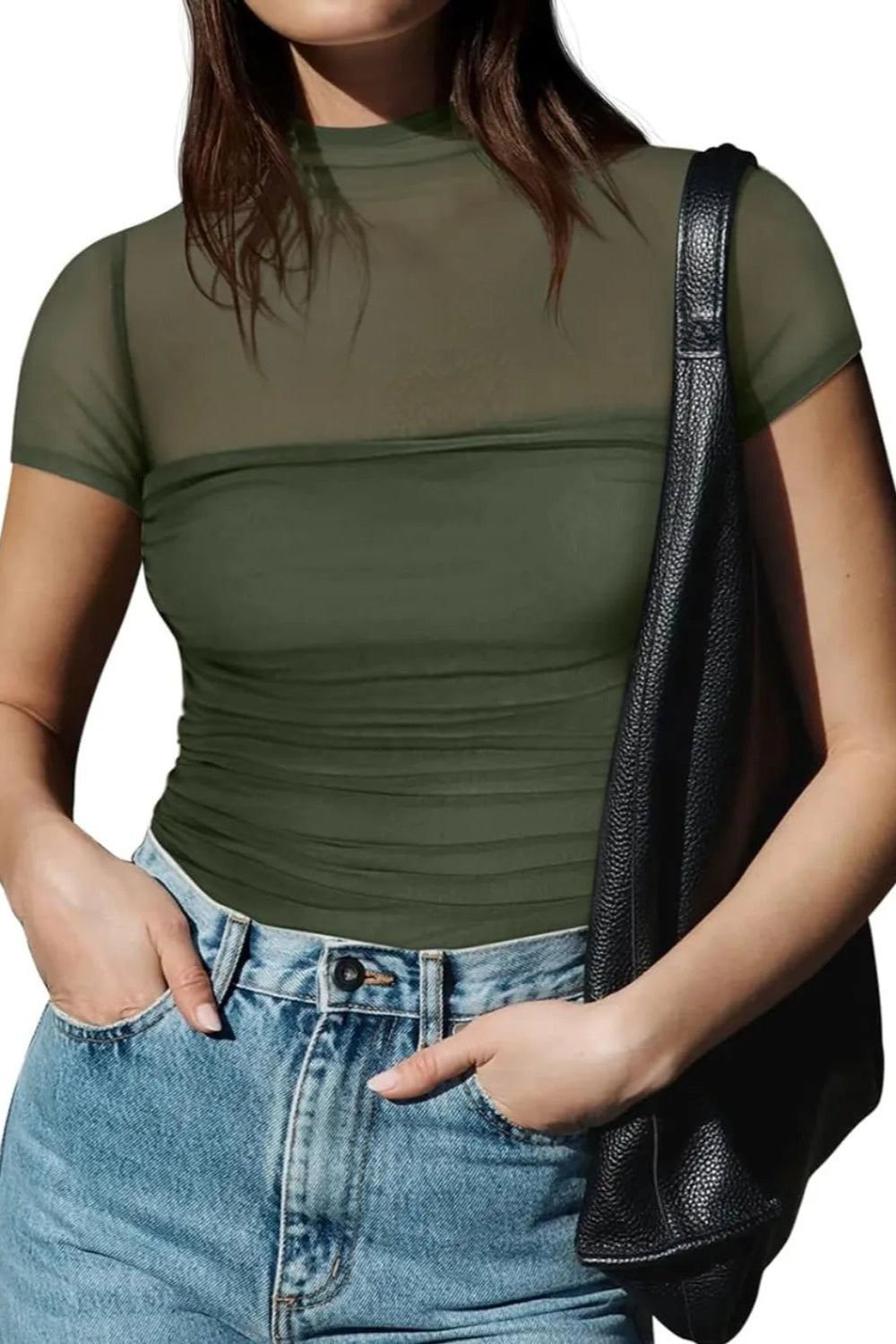 Mesh Short Sleeve Top *Multiple Color Options*