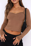 Sweetheart Neck Crop Tee *Multiple Color Options*