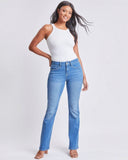 High Rise Flap Pocket Bootcut Jeans