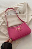 Bow Trim Shoulder Bag *Multiple Color Options*