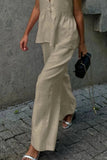 V-Neck Vest and Pants Set *Multiple Color Options*