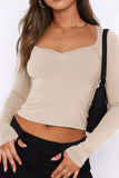 Sweetheart Neck Crop Tee *Multiple Color Options*