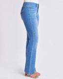 High Rise Flap Pocket Bootcut Jeans