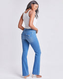 High Rise Flap Pocket Bootcut Jeans