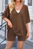 V-Neck Top and Shorts Set *Multiple Color Options*