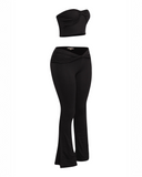 Dark Mode Tube Top and Pant Set